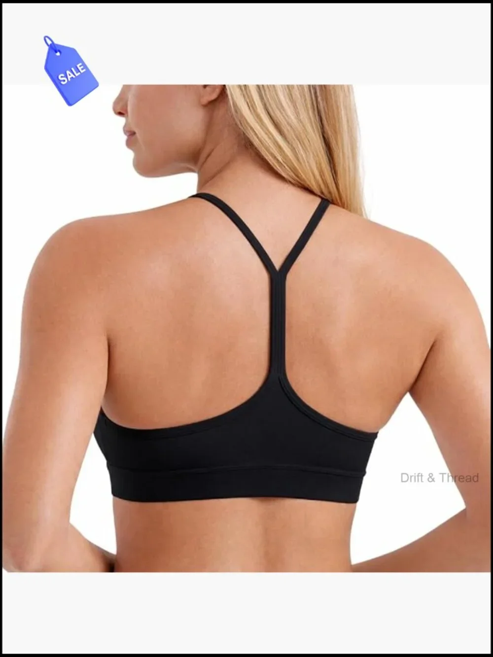 Y Back Sports Bra Padded Racerback Spaghetti Strap Light Support Yoga Bralette
